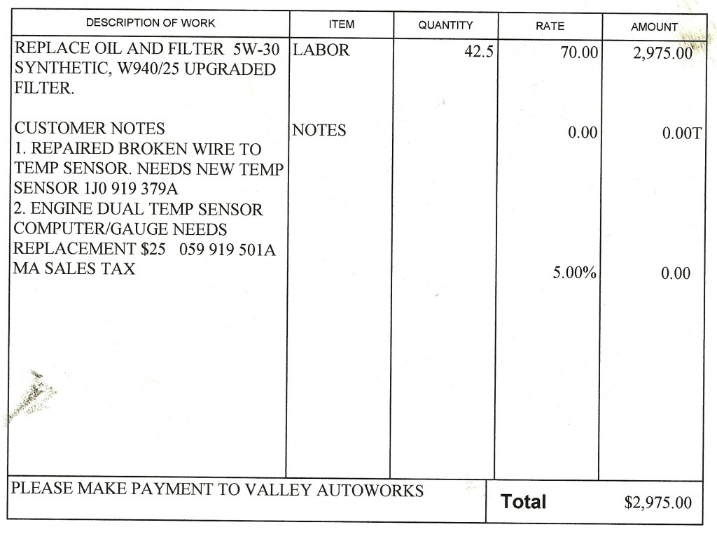 OilChangeBill